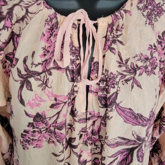 Free People Sunbaked floral Swing Dress in pink Small - Picture 7 of 10